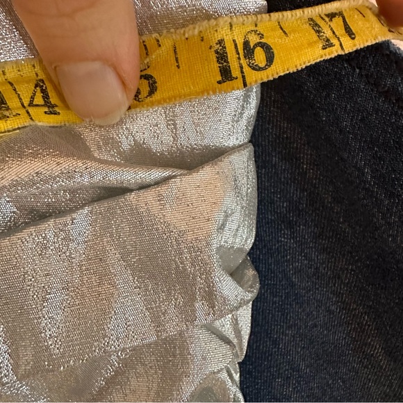 Glamorous Silver One-Shoulder Gown - Picture 9 of 9